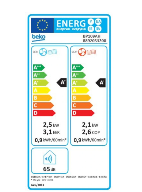 Climatiseur mobile Beko BP109AH