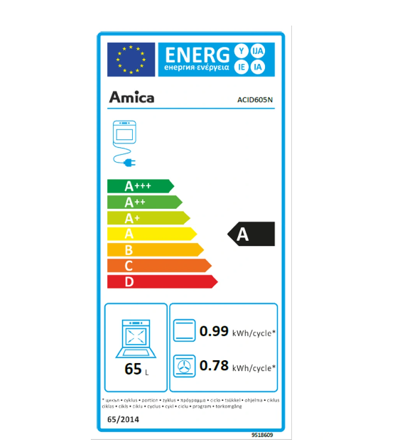 Cuisinière induction Amica ACID605N