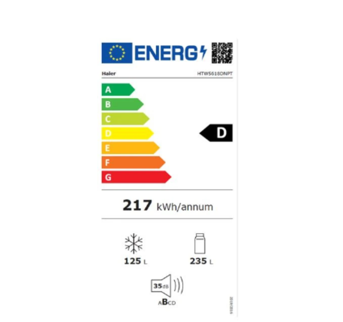 Réfrigérateur congélateur en bas Haier HTW5618DNPT