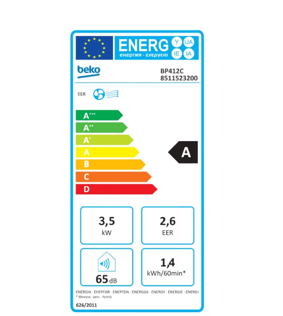 Climatiseur mobile Beko BP412C