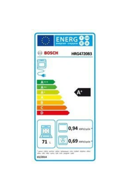 Four encastrable Bosch HRG4720B3 Noir