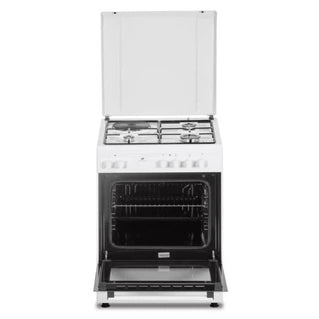 Piano de cuisson Continental Edison Cuisiniere mi te CECM60FCW 3 feu gaz 1 électrique L59 8 P61 H8