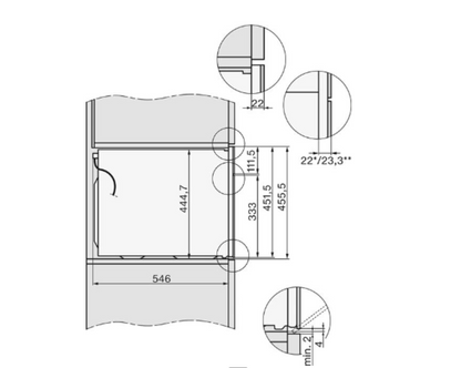 Four encastrable Miele H 7145 BM