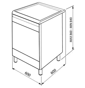 Cuisinière mixte Smeg GP61X9 INOX