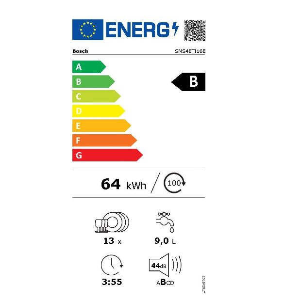 Lave-vaisselle pose libre Bosch SMS4ETI16E Argent