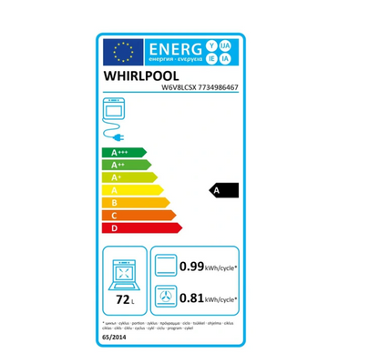 Cuisinière vitrocéramique Whirlpool W6V8LCSX