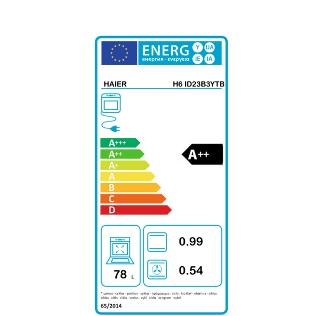 Four encastrable Haier H6 ID23B3YTB