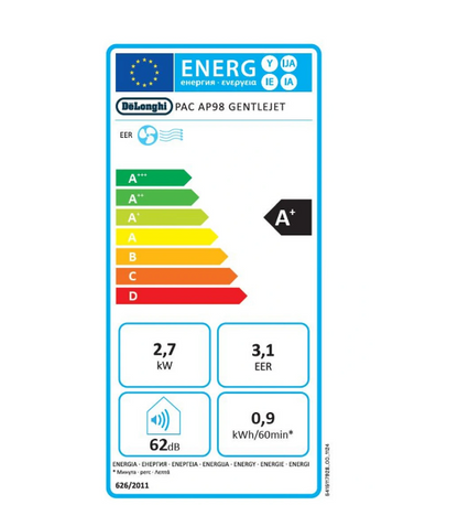 Climatiseur mobile Delonghi PACAP98GENTLEJET