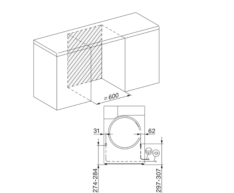 Sèche-linge pompe à chaleur Miele TSD 643 WP 9 Kg