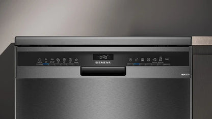 Lave-vaisselle pose libre Siemens SN23EC03ME, iQ300 Noir