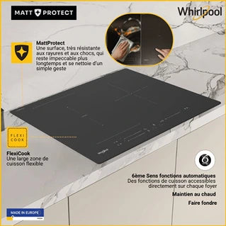 Plaque induction Whirlpool WLS9565NEBM MattProtect