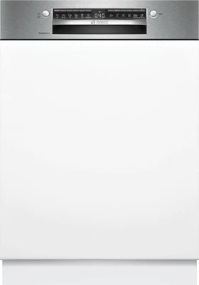 Lave-vaisselle pose libre Bosch Série 6 Lave-vaisselle encastrable avec bandeau 60 cm Acier brossé SMI6ZCS10E