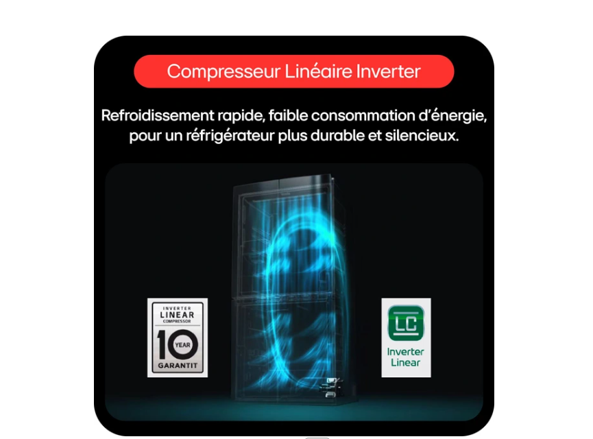 Réfrigérateur américain Lg GSLC40EPFE