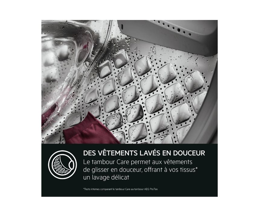 Lave-linge hublot Aeg LFR95A116SW AbsoluteCare 10.0 kg