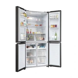 Réfrigérateur multi-portes Haier Réfrigérateur multiportes Cube Clim HCR3818ENPT noir mat