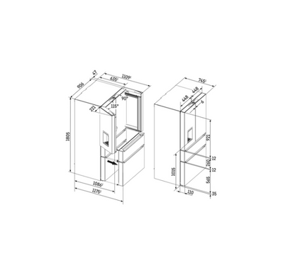 Réfrigérateur Congélateur multi-portes Liebherr MBsddi 9524-20
