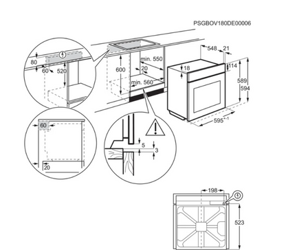 Four encastrable Electrolux EOC8P39X