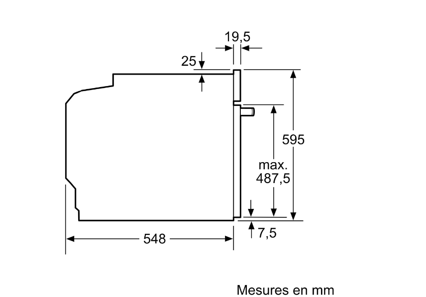 Four encastrable Bosch HRG4720B3 Noir