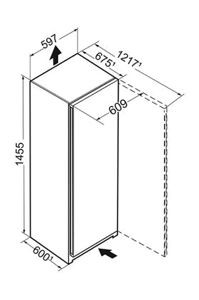 Congélateur armoire Liebherr FNE 4605-22 - ENCASTRABLE 145CM