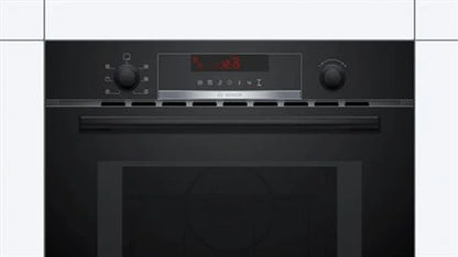 Four encastrable Bosch combine micro-ondes Série 4 avec hot air 60 x 45 cm Noir CMA583MB0