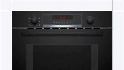 Four encastrable Bosch combine micro-ondes Série 4 avec hot air 60 x 45 cm Noir CMA583MB0