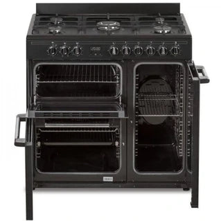 Piano de cuisson Continental Edison Cuisiniere piano gaz 3 fours électriques CECP903FB 5 feu Largeur