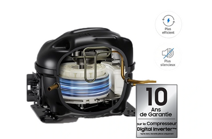 Réfrigérateur congélateur en bas Samsung RL38C776ASR