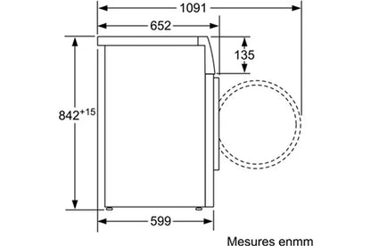 Sèche-linge pompe à chaleur Siemens WT45H291FF