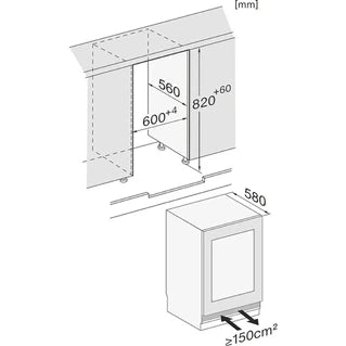 Cave de vieillissement Miele KWTUS 7096 E