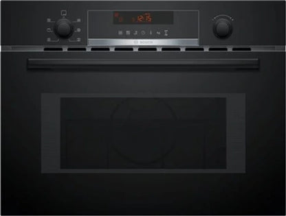 Four encastrable Bosch combine micro-ondes Série 4 avec hot air 60 x 45 cm Noir CMA583MB0
