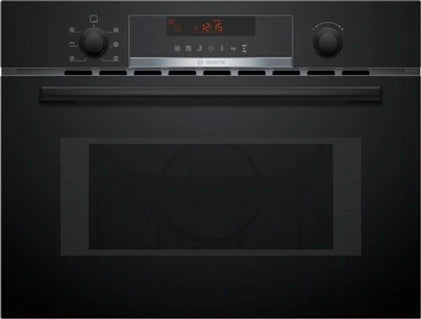 Four encastrable Bosch combine micro-ondes Série 4 avec hot air 60 x 45 cm Noir CMA583MB0