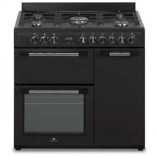Piano de cuisson Continental Edison Cuisiniere piano gaz 3 fours électriques CECP903FB 5 feu Largeur