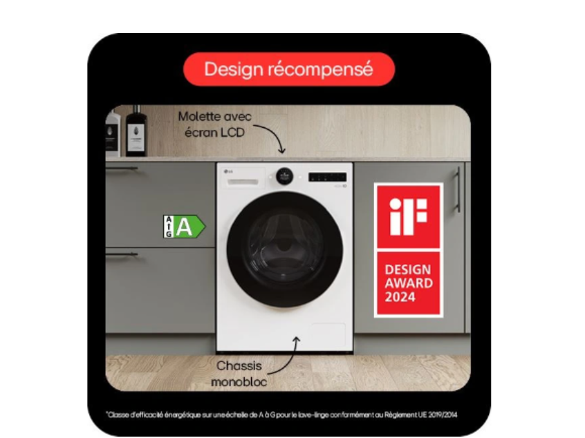 Lave-linge hublot Lg F34X71WHST