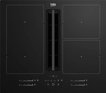 Plaque de cuisson avec hotte intégrée Beko HIXI64700UF + HOTTE INTÉGRÉE