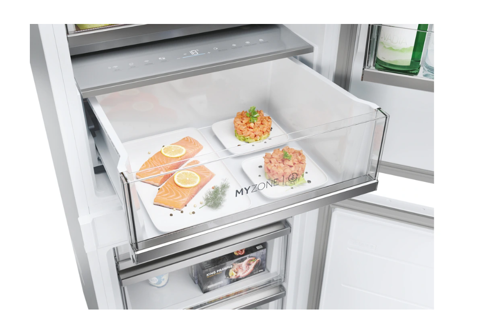 Réfrigérateur congélateur en bas Haier hbw7518dt - combine encastrable 177 cm