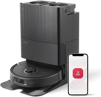 Aspirateur robot Roborock Aspirateur robot Qrevo Pro avec lavage à l'eau chaude à 60 °C (version améliorée du Qrevo S/S7 Max Ultra), lavage et nettoyage intelligents,