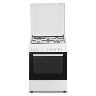 Piano de cuisson Continental Edison Cuisiniere mi te CECM60FCW 3 feu gaz 1 électrique L59 8 P61 H8