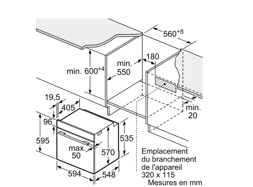 Four encastrable Neff B6ACH7AN3F HIDE