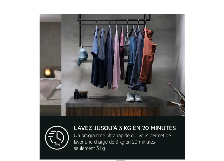 Lave-linge hublot Aeg LFR95A116SW AbsoluteCare 10.0 kg
