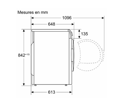 Sèche-linge pompe à chaleur Bosch WQG2451SFR