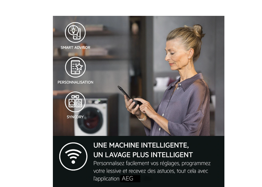 Lave-linge séchant Aeg LWR73A1176V