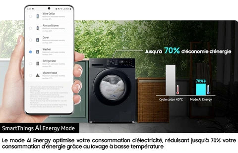 Lave-linge séchant Samsung WD11DG5B15BE