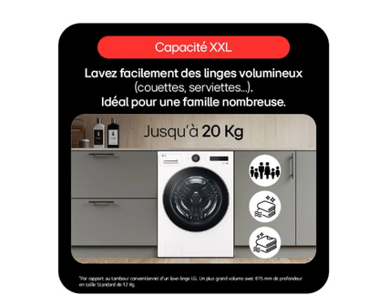 Lave-linge hublot Lg F20F12WST