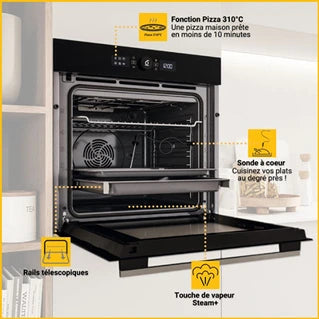 Four encastrable Whirlpool WO54S8PPM1SBAF Absolute Noir